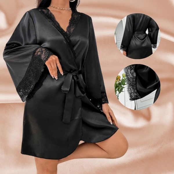 Dámsky hodvábny nočný župan | NOIRSILK