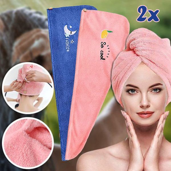 Rýchloschnúci uterák na vlasy (balenie 2 kusov) | HAIRWRAP
