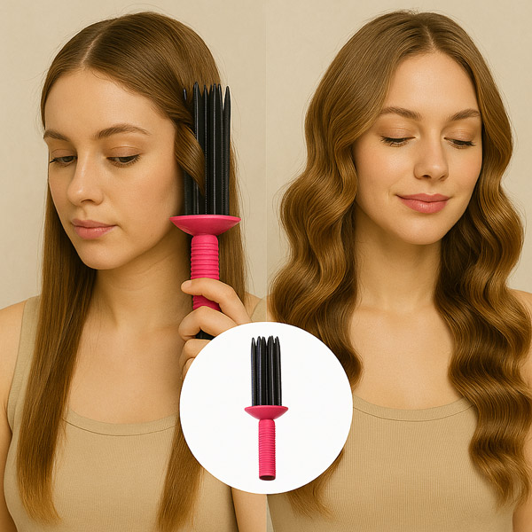 Hrebeň na natáčanie vlasov bez tepla | CURLVIA